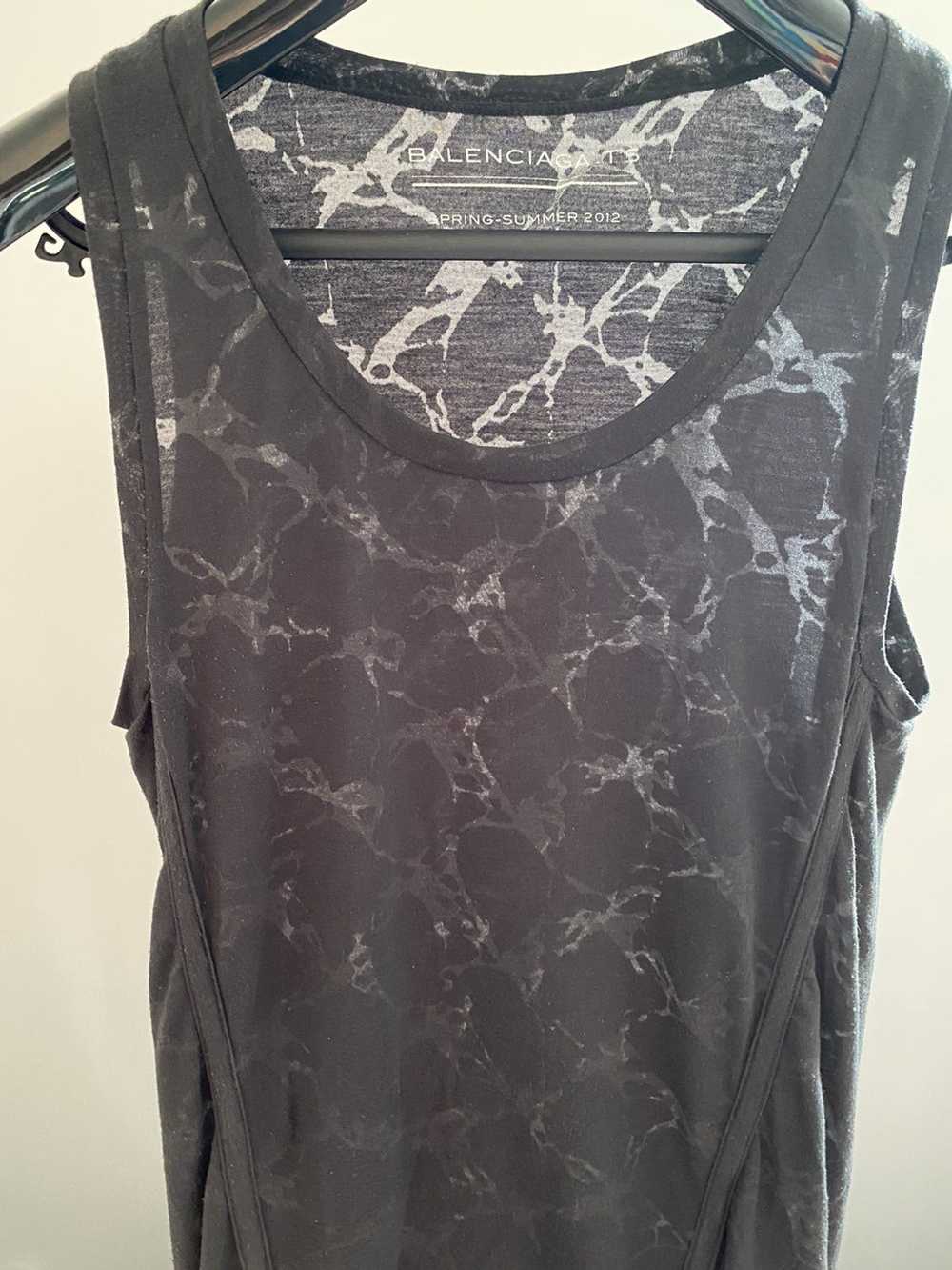 Balenciaga Balenciaga Semi Sheer Patterned Tank T… - image 2