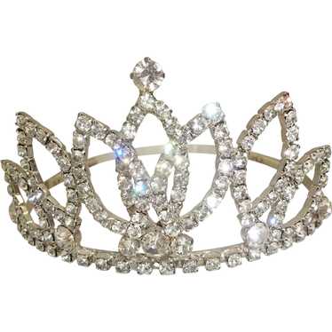Gorgeous Vintage Rhinestone Tiara Crown