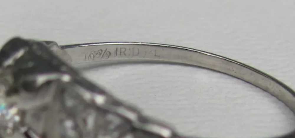 Antique Platinum Diamond Ring 1920's .32cts. - image 5