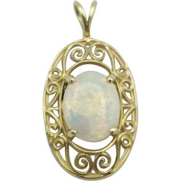 14K Opal Pendant