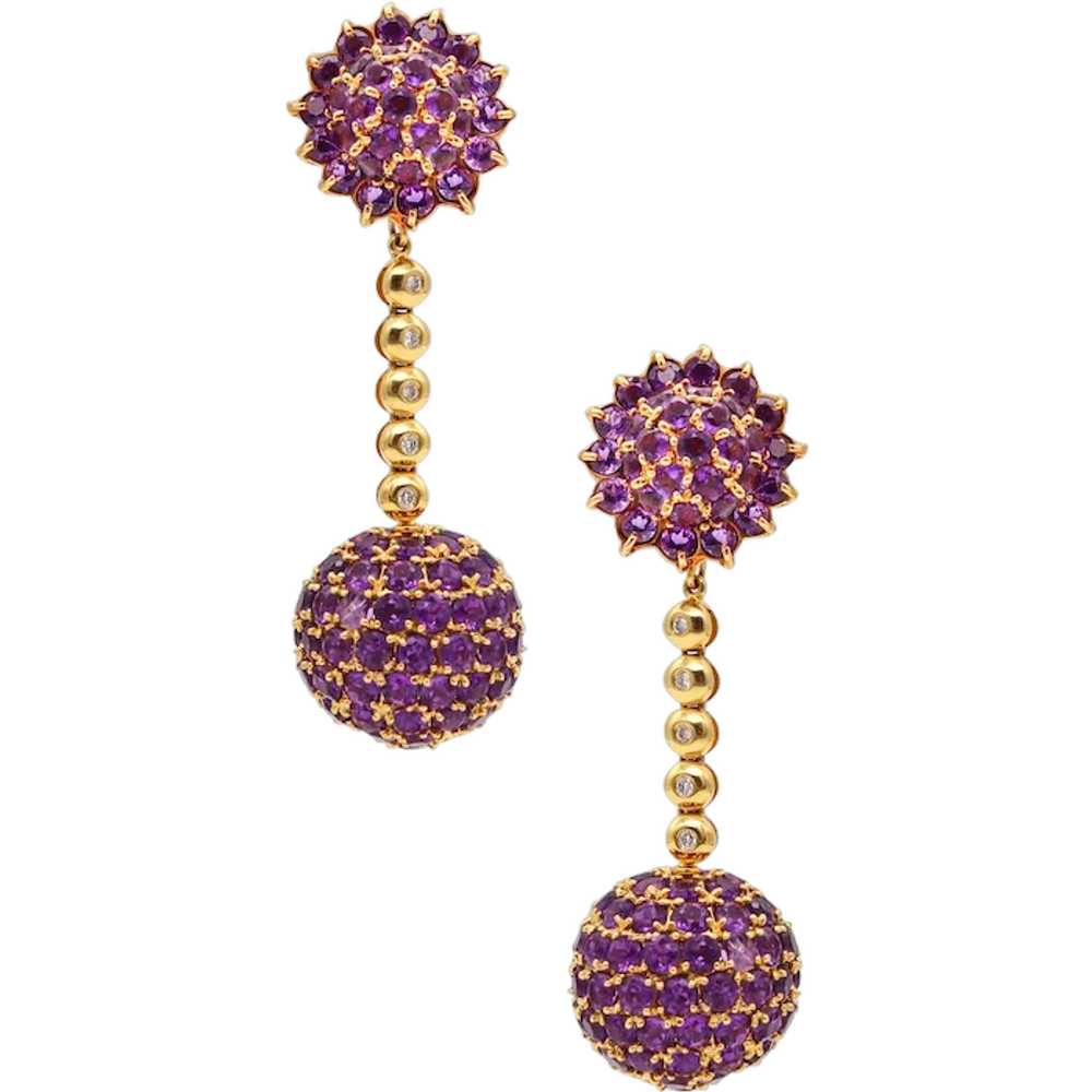 Salavetti Dangle Drops Convertible Earrings In 18… - image 1