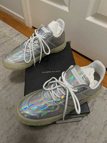 Giuseppe Zanotti Silver Iridescent low tops