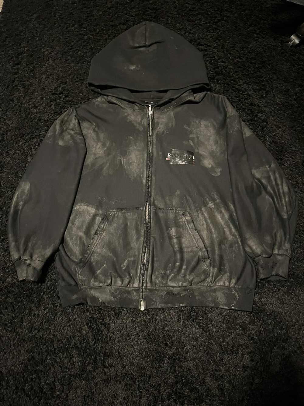 Balenciaga Balenciaga gaffer mud zip up hoodie - image 2