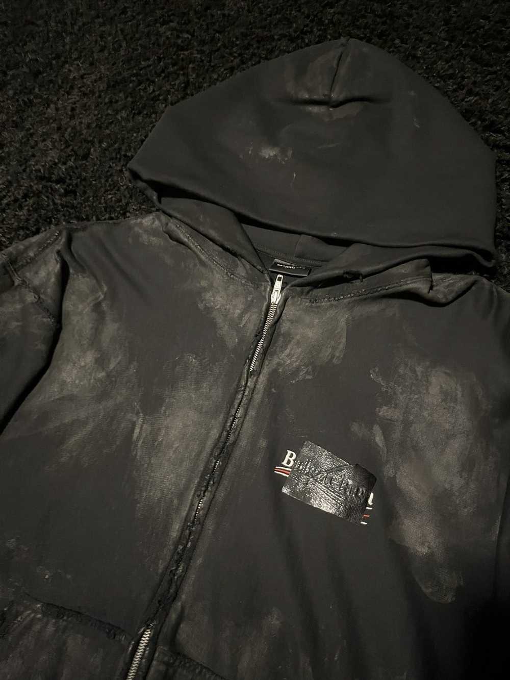 Balenciaga Balenciaga gaffer mud zip up hoodie - image 3