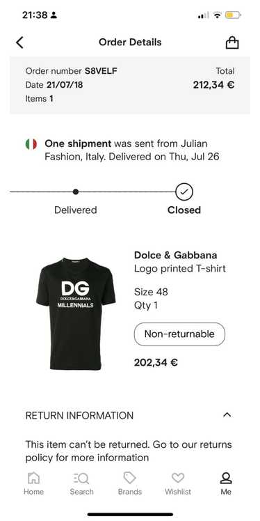 Dolce & Gabbana Men's D&G Band Print T-Shirt in Black Dolce & Gabbana