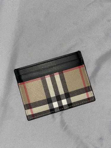 Burberry Vintage Check and Leather Card Case