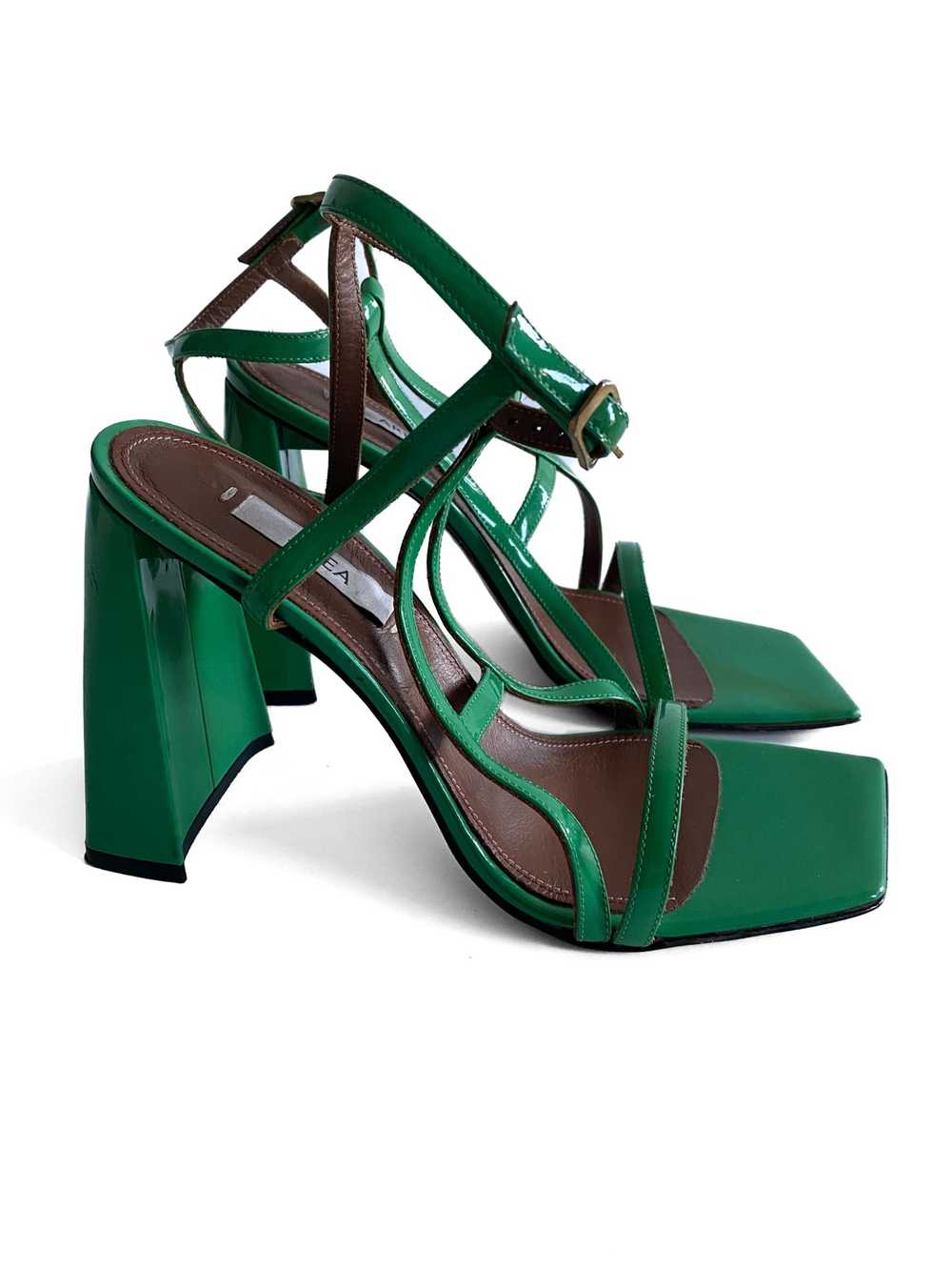 Area Area green patent leather heels - image 1