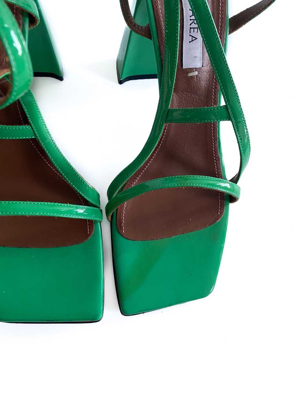 Area Area green patent leather heels - image 2