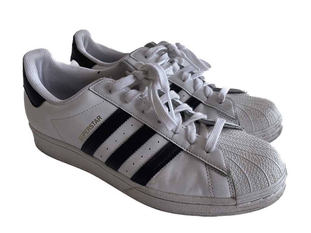 Adidas Adidas Superstar white leather sneaker - image 1