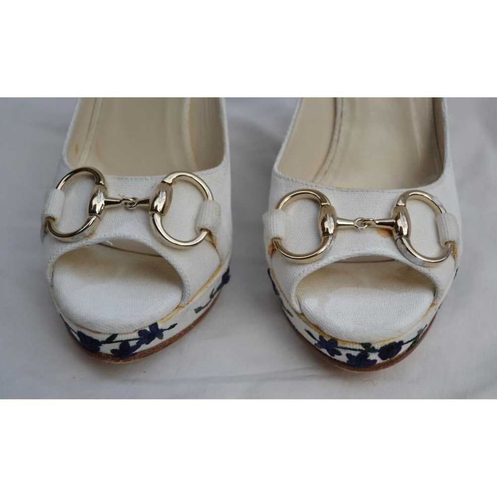Gucci Cloth heels - image 8