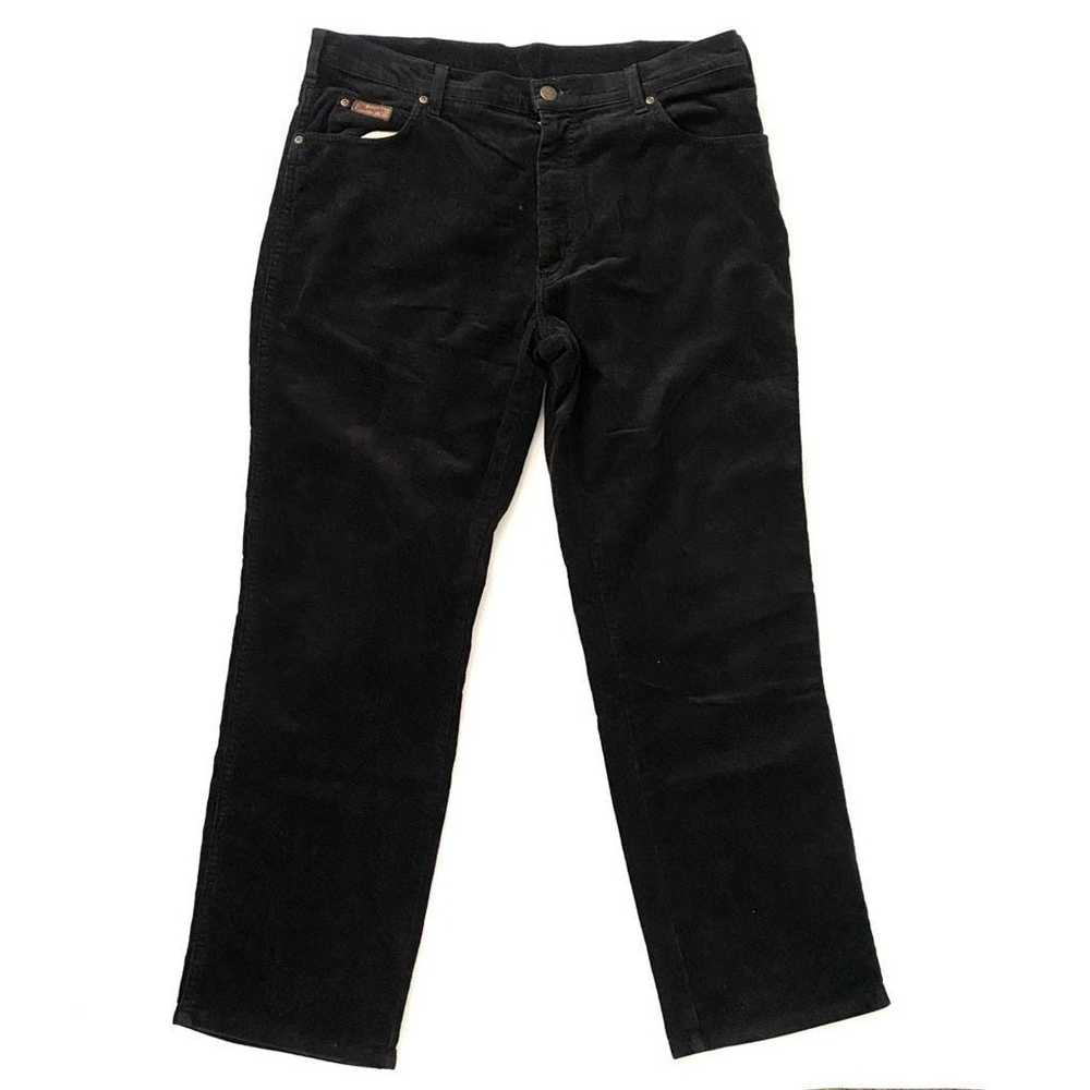 Wrangler Wrangler black corduroy trousers vintage… - image 1