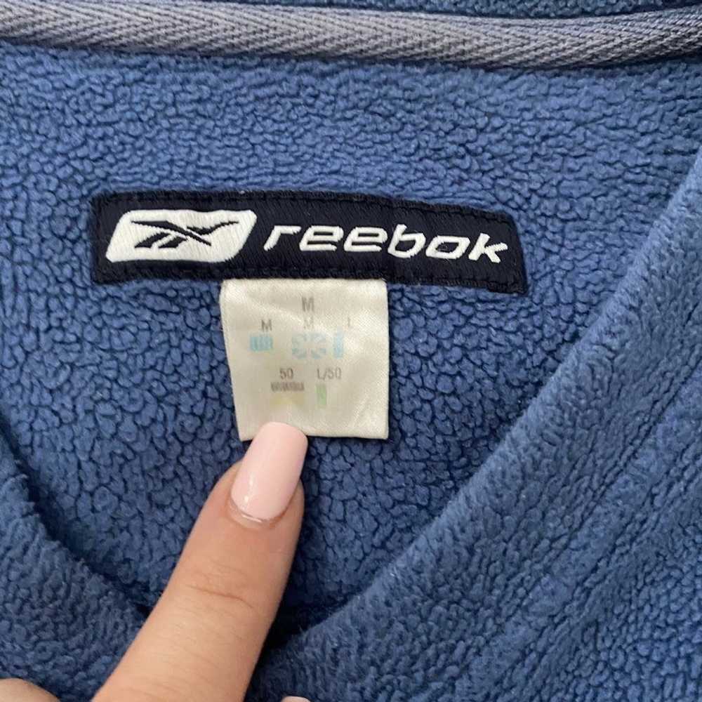 Reebok Reebok fleece sweatshirt in blue navy vint… - image 2
