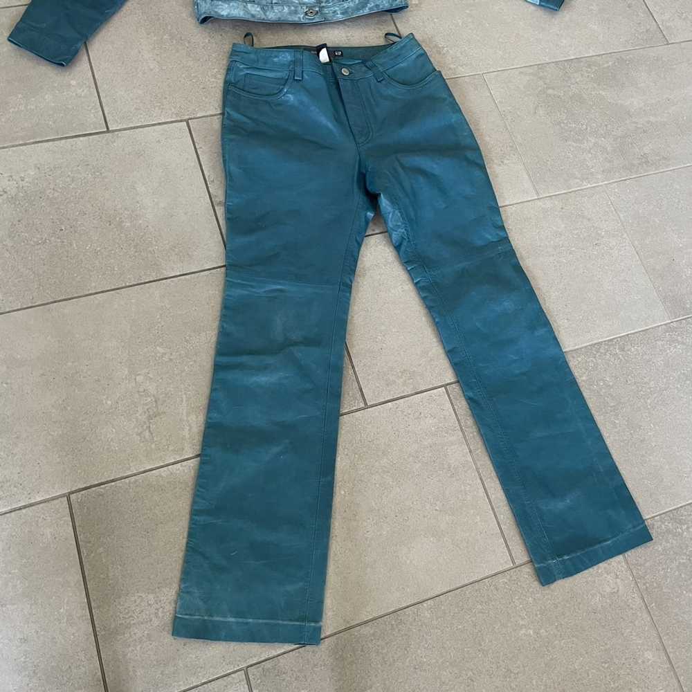 Gap × Vintage Gap Leather Jacket/Pants Set - image 4