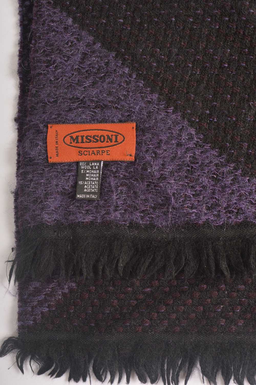 Missoni Missoni Sciarpe Wool Blend Purple Shades … - image 2