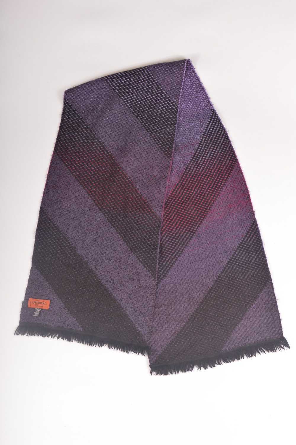 Missoni Missoni Sciarpe Wool Blend Purple Shades … - image 3