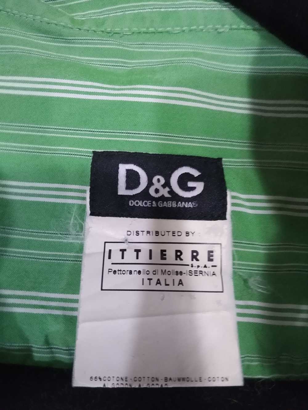Dolce & Gabbana Dolce & Gabbana green striped but… - image 3