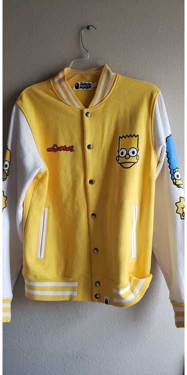 Bape BAPE X The Simpsons Baby Milo Varsity Jacket