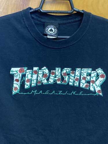 Streetwear × Thrasher Thrasher Rose Vine Punk Tee