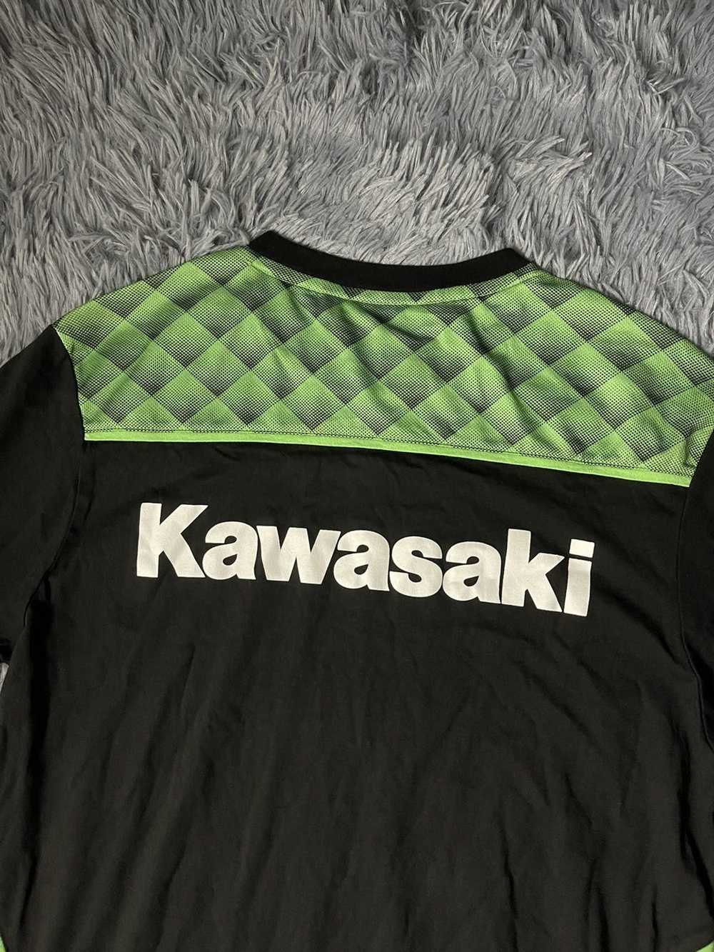 Racing × Streetwear × Vintage Kawasaki huge logo … - image 2