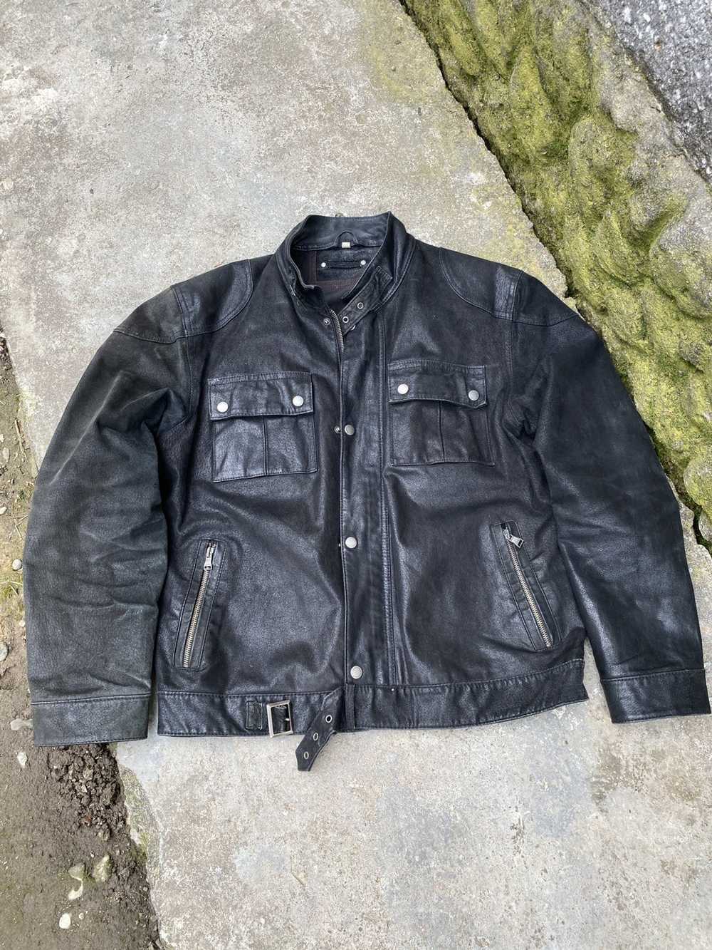 Leather Jacket × Racing × Vintage Rare Vintage Ge… - image 2
