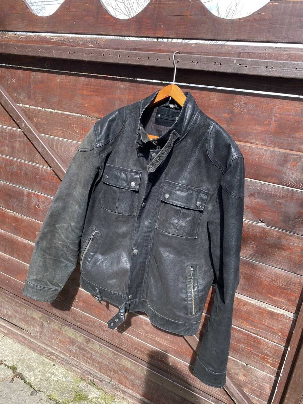 Leather Jacket × Racing × Vintage Rare Vintage Ge… - image 3