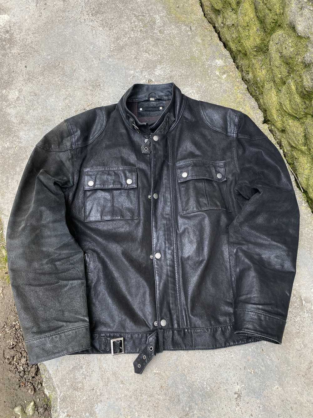 Leather Jacket × Racing × Vintage Rare Vintage Ge… - image 4