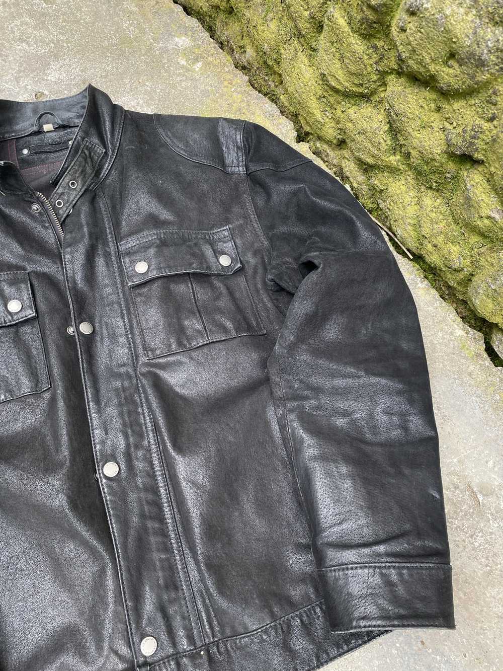 Leather Jacket × Racing × Vintage Rare Vintage Ge… - image 6