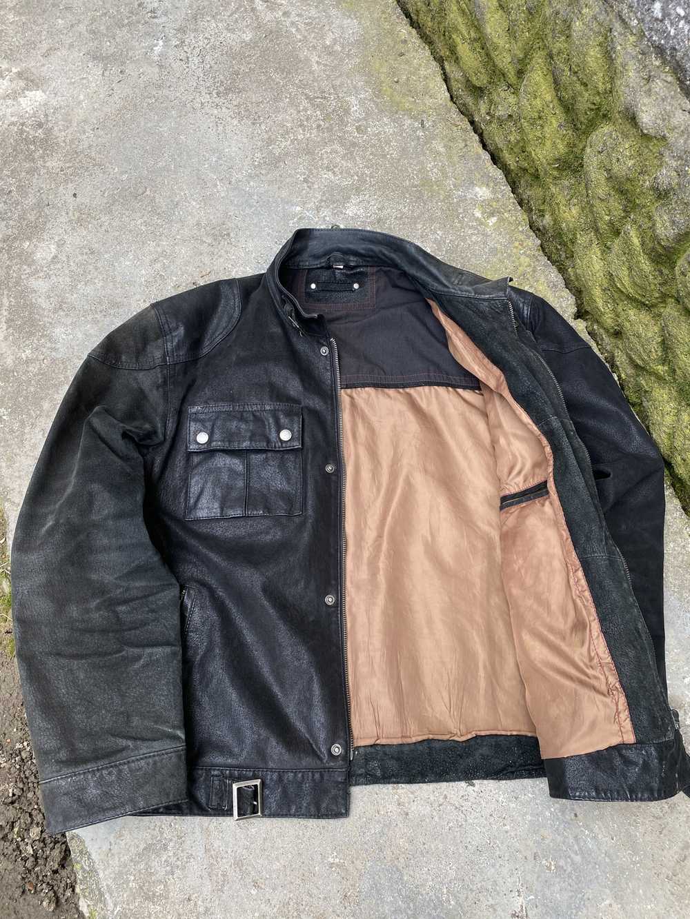 Leather Jacket × Racing × Vintage Rare Vintage Ge… - image 8