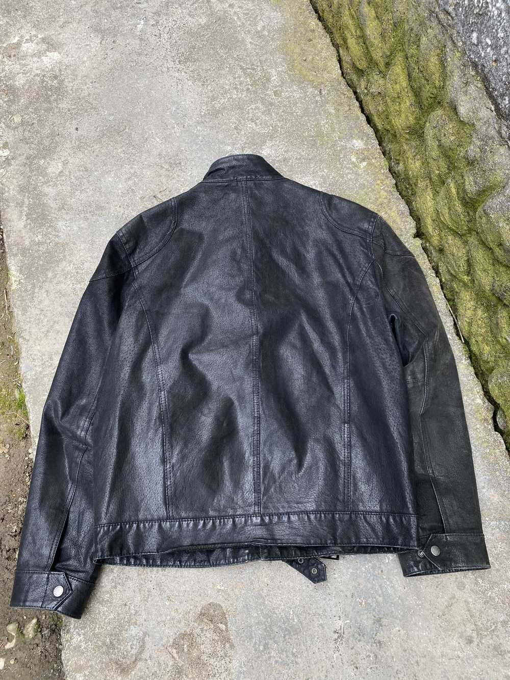 Leather Jacket × Racing × Vintage Rare Vintage Ge… - image 9
