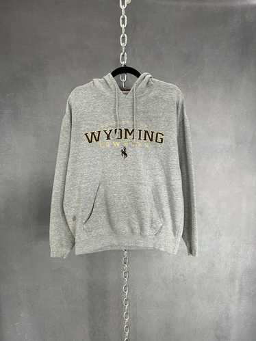 Vintage Vintage Wyoming cowboys grey pullover hood