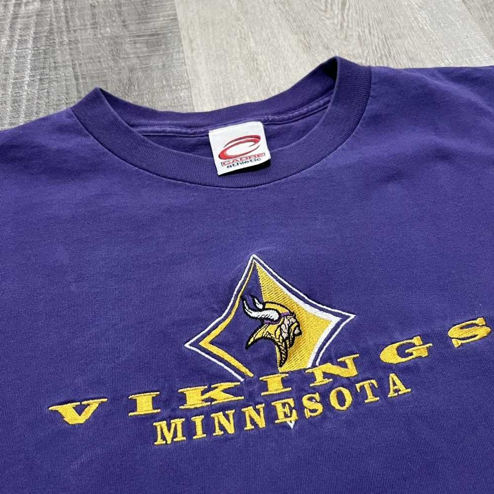NFL × Vintage VTG Minnesota Vikings 90s Purple Ca… - image 4