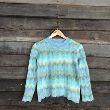 Coloured Cable Knit Sweater × Homespun Knitwear ×… - image 1