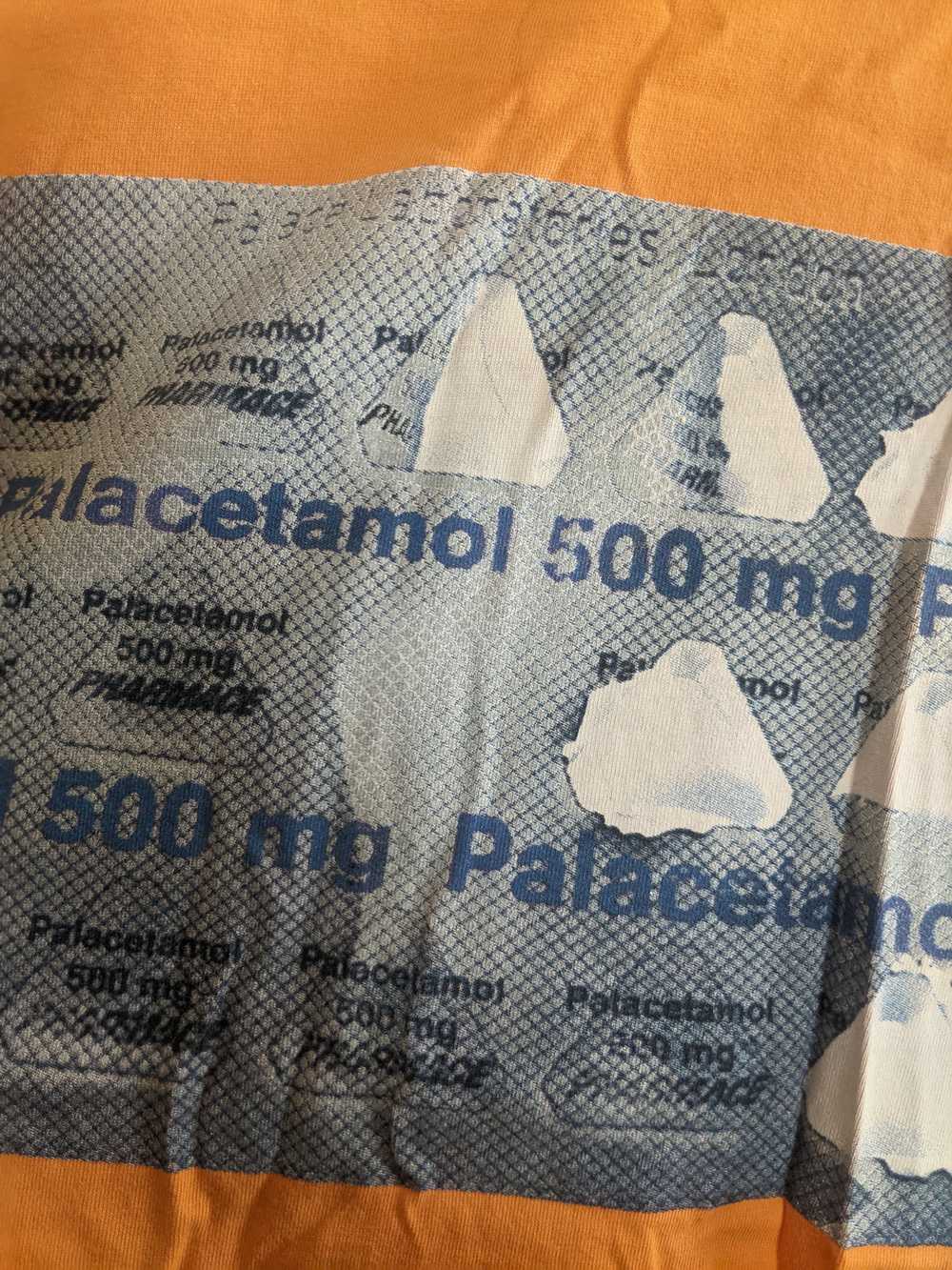 Palace Orange "Palacetamol" RARE graphic t-shirt … - image 6