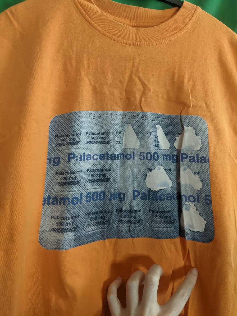 Palace Orange "Palacetamol" RARE graphic t-shirt … - image 7