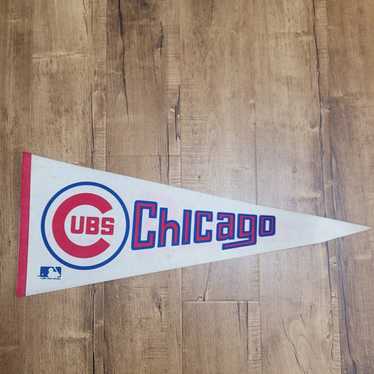 MLB Vtg 1960s Chicago Cubs Pennant MLB