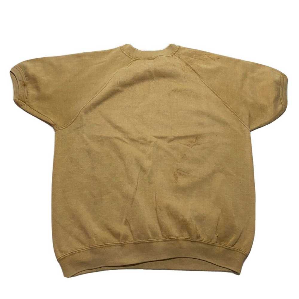 Vintage Vtg 60s Short Sleeve Sweatshirt Maryville… - image 4