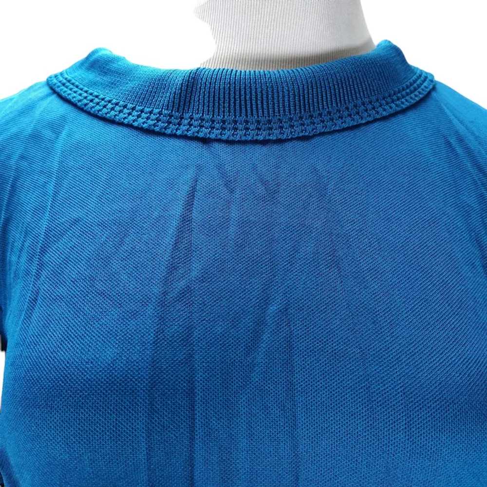 Vintage 60s Blue Midi Shift Dress Size L/XL Rolle… - image 5
