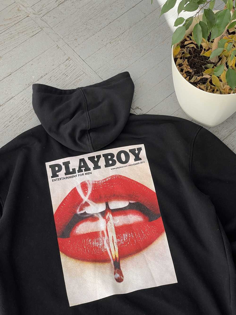 Playboy × Vintage Vintage Playboy Hooded Sweatshi… - image 3