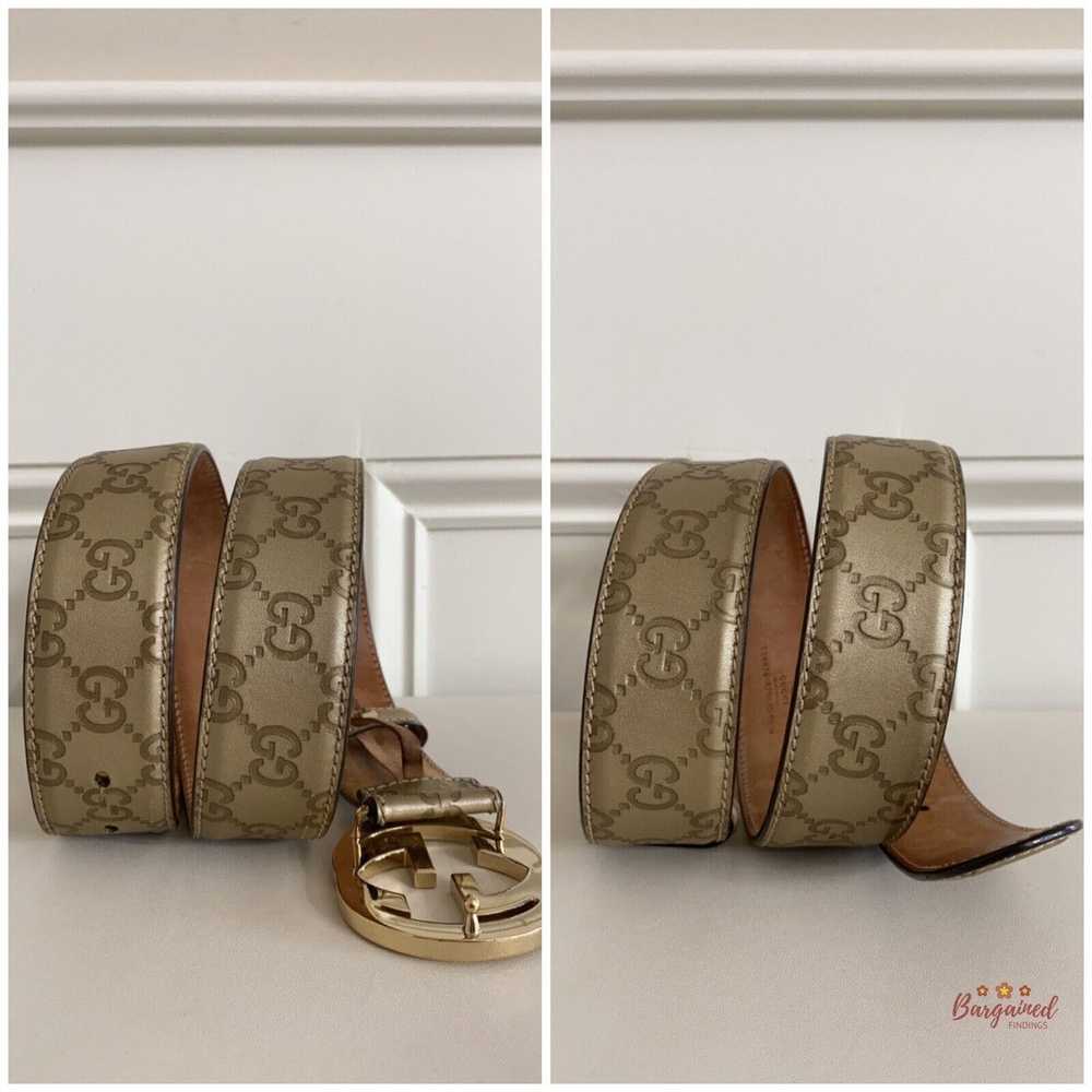 Gucci Gucci Gold Guccissima Leather Gold Interloc… - image 7