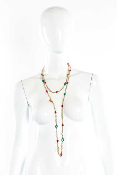 CHANEL 1984 Gripoix Pearl Sautoir Necklace