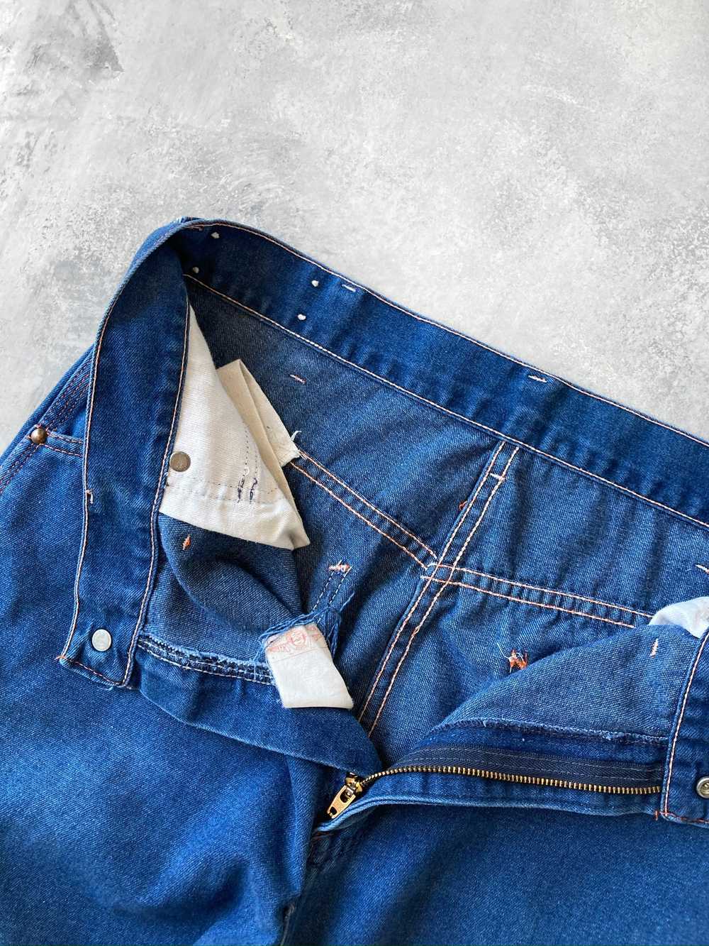 Contrast Stitched Carpenter Jeans 80's - 34x29 / … - image 2