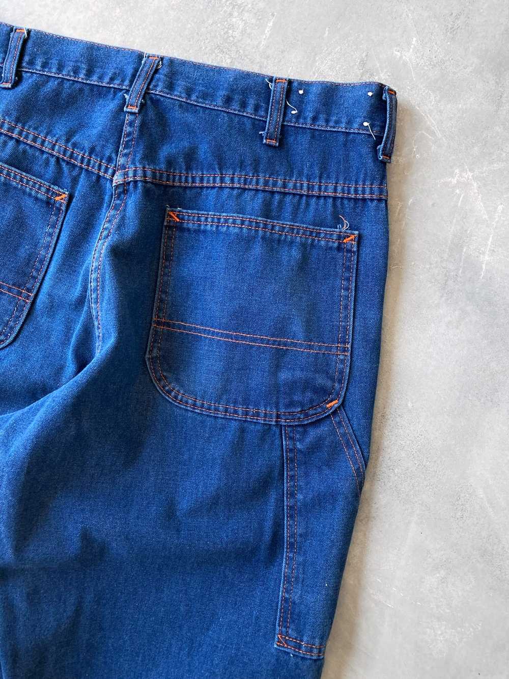 Contrast Stitched Carpenter Jeans 80's - 34x29 / … - image 6
