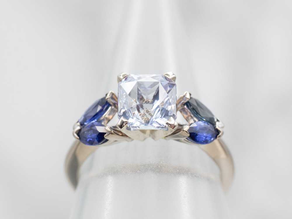 Stunning Light and Dark Sapphire Ring - image 4
