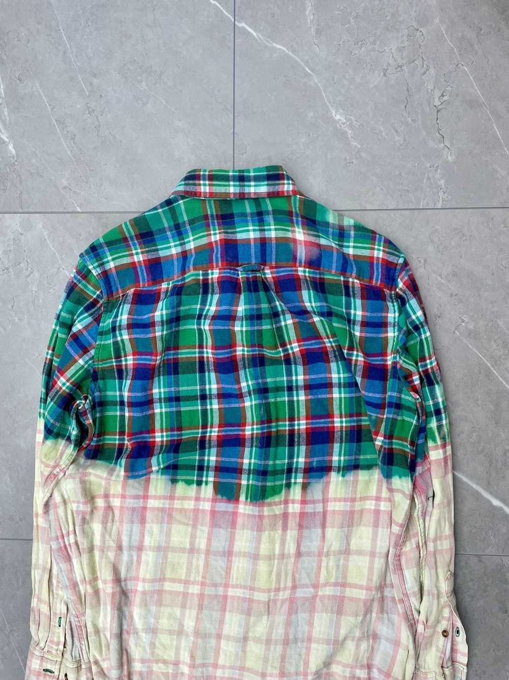 Streetwear × Vintage Two Tone Flannel Shirt - image 3