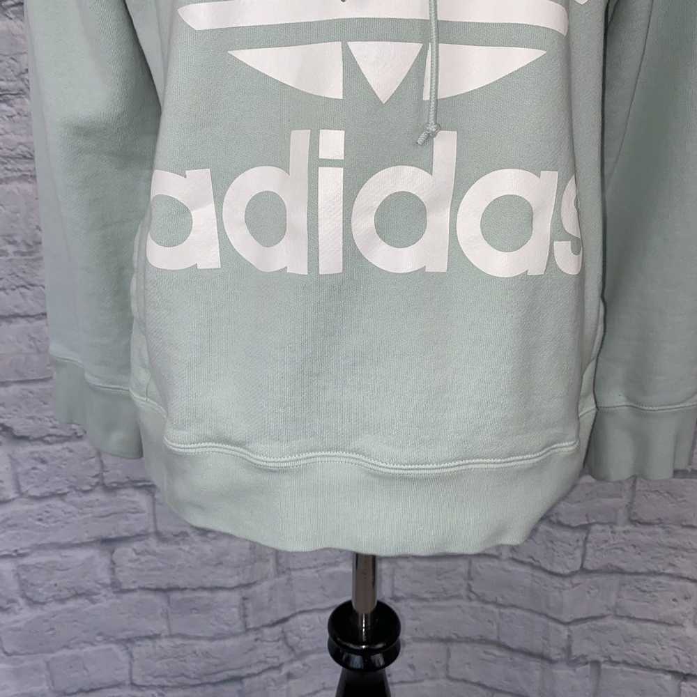 Adidas Adidas graphic print pullover hoodie mint … - image 2