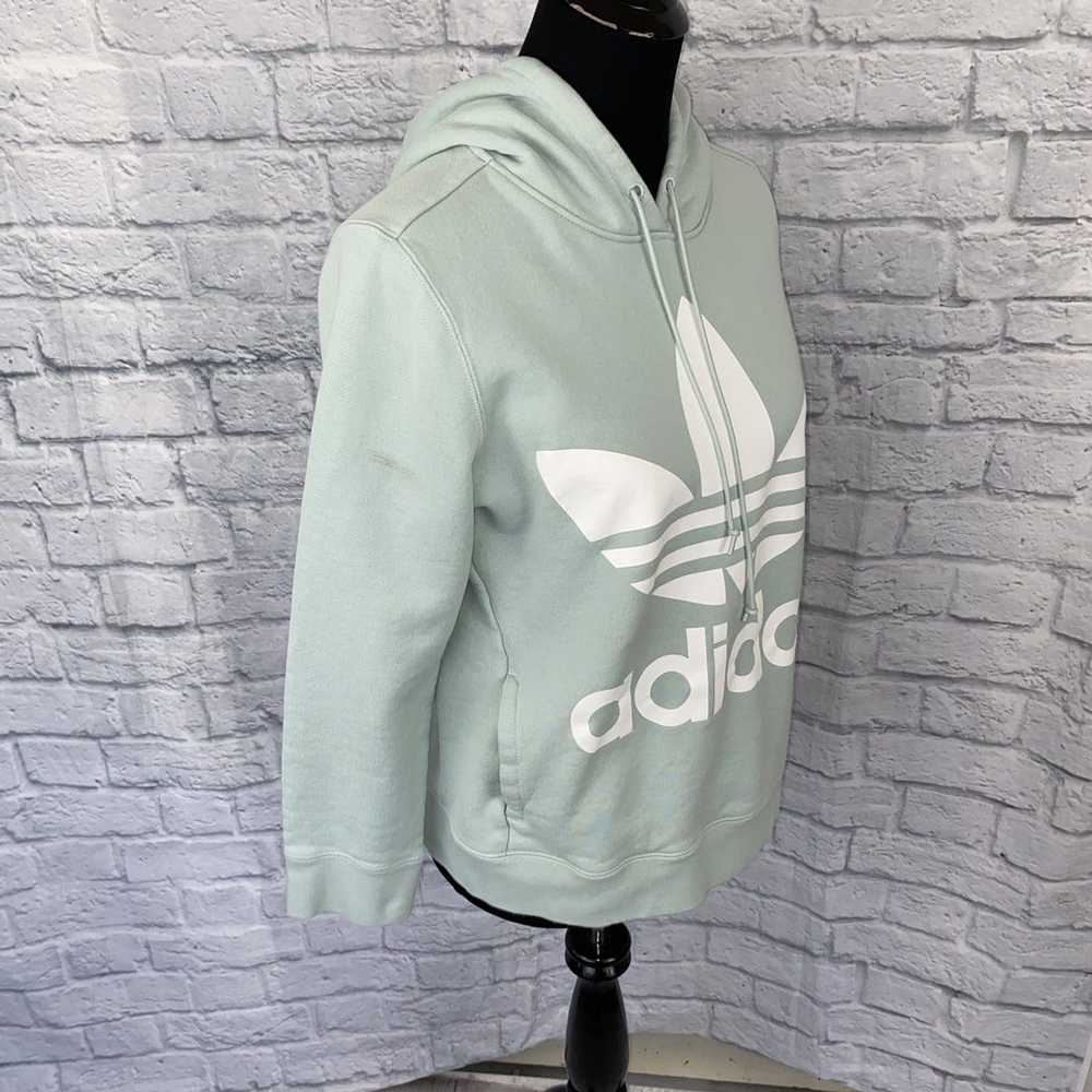 Adidas Adidas graphic print pullover hoodie mint … - image 6