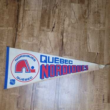 NHL Vtg 1970s Quebec Nordiques Pennant NHL