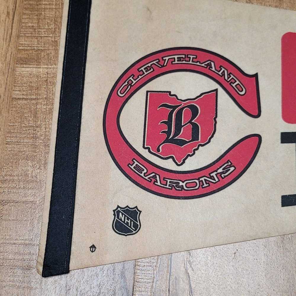 NHL Vtg 1970s Cleveland Barons Pennant NHL - image 2