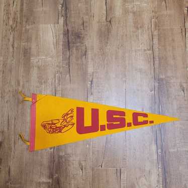 Ncaa Vtg 1960s USC Trojans Pennant NCAA - image 1