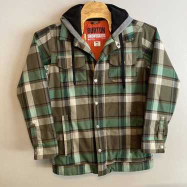 Mens Burton Waterproof Plaid Ski Snow Parka Jacket buy Size M